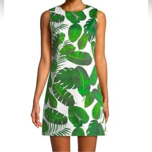 Alice & Olivia Coley dress palm leaf print size 6